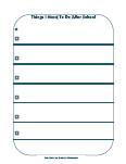 daily routine chart